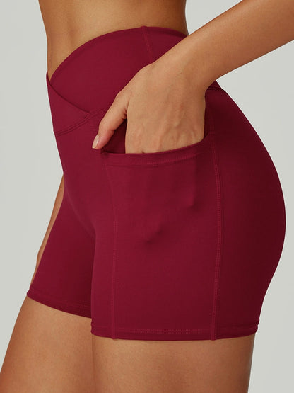 BUYCO Female V shape-waist Pocket Shorts