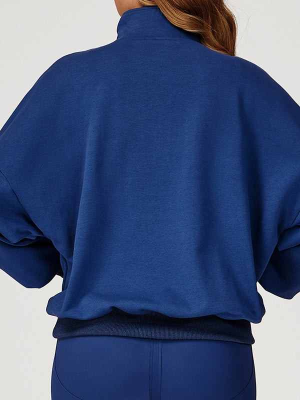 BUYCO Female Zipper Pocket Casual Hoodie