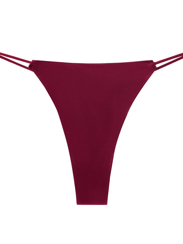 BUYCO Femal Fitted Silk T-back Panties