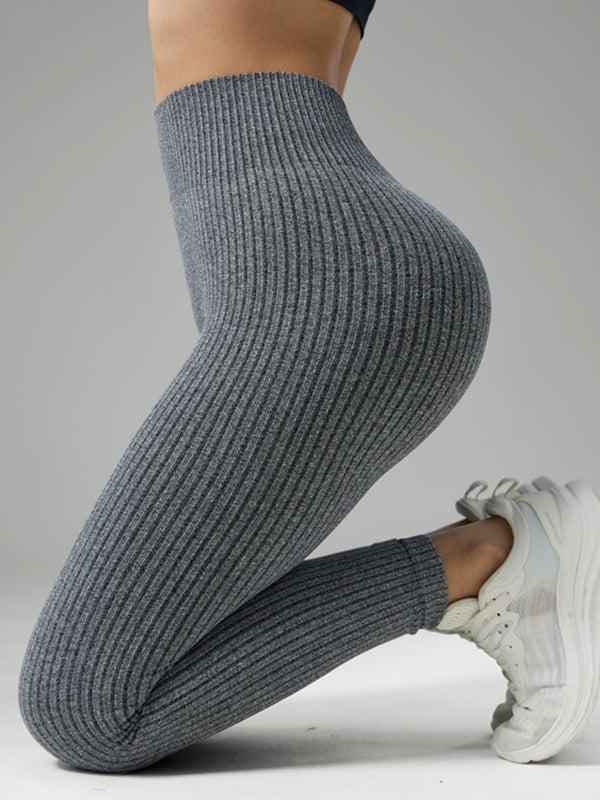 BUYCO Female Ribbed High-rise Leggings