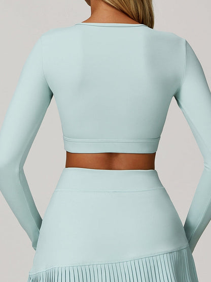 BUYCO Female Fitted Hollow Out Long Sleeves
