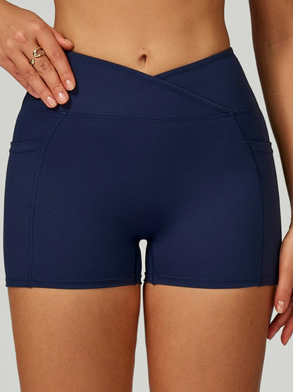 BUYCO Female V shape-waist Pocket Shorts