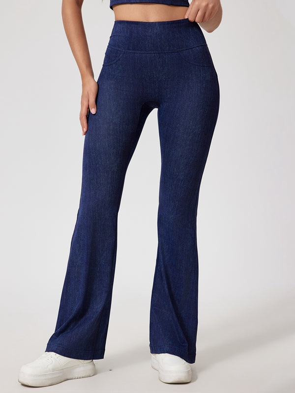 BUYCO Female Faux Denim Quick Flare Leggings