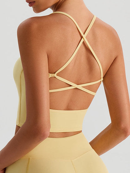 BUYCO Female Cross Back U Collar Tank
