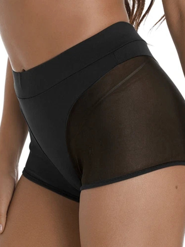 BUYCO Female Fitted Sheer Mesh Quick-dry Shorts