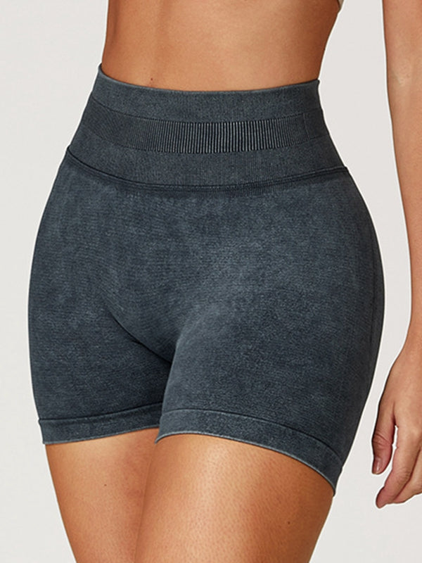 BUYCO Female Denim Ruched Back High-rise Leggings