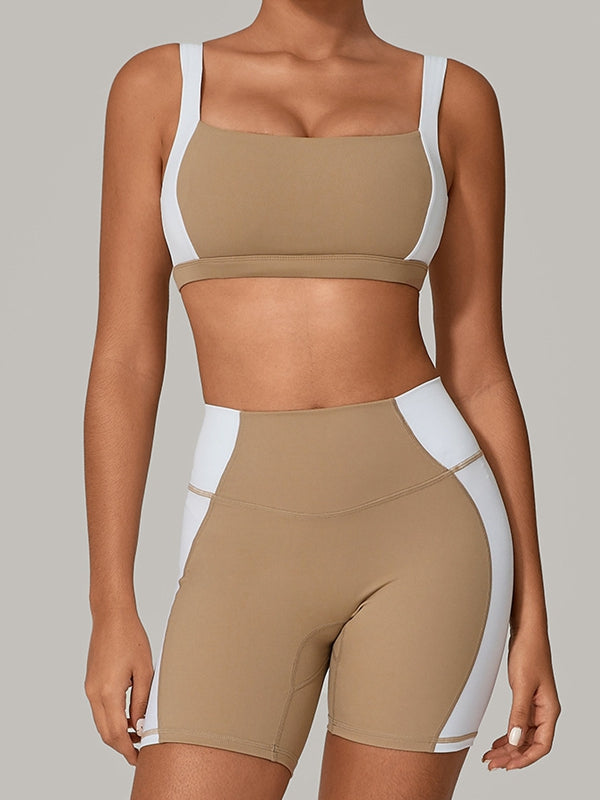 BUYCO Female Contrast Color Short Tracksuit