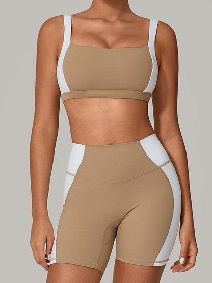 BUYCO Female Contrast Color Short Tracksuit