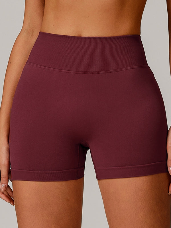 BUYCO Female Fitted Deep V Back Ruched Back Shorts