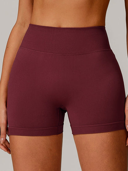 BUYCO Female Fitted Deep V Back Ruched Back Shorts