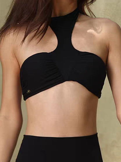 BUYCO Female Backless Halter Sports Bras