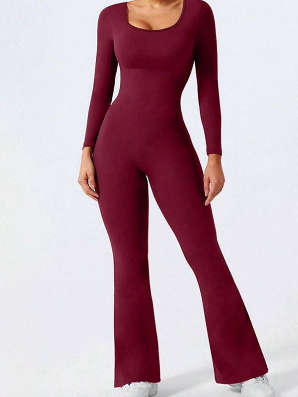 BUYCO Female Long Sleeves Flare Jumpsuit