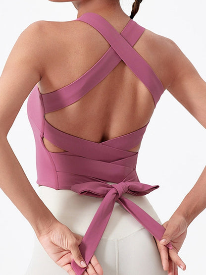 BUYCO Female Backless Bow-knot Tank