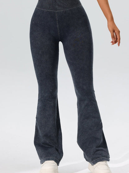 BUYCO Female Tie Dye High-rise Flare Leggings