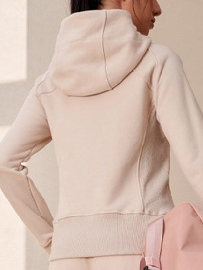 BUYCO Female Pocket Zipper With Hat Jacket