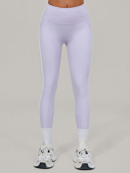 BUYCO Female Contrast Color Stripes High-rise Leggings