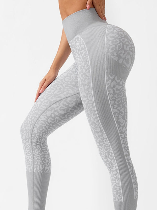BUYCO Female Seamless Leopard Print Fit Leggings