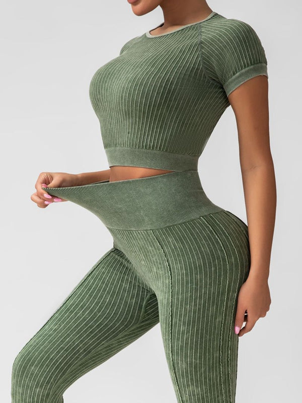 BUYCO Female Ribbed Fitness Tracksuit