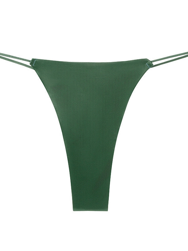 BUYCO Femal Fitted Silk T-back Panties