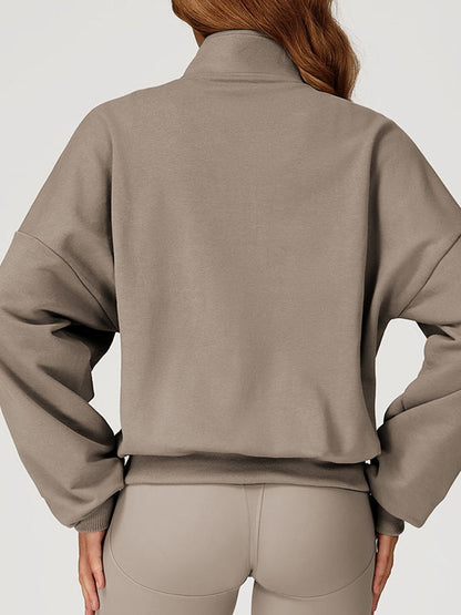 BUYCO Female Zipper Pocket Casual Hoodie