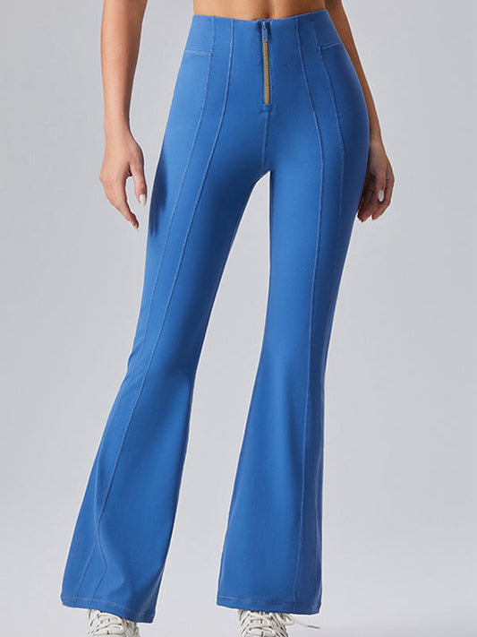 BUYCO Female Fitted Denim Zipper Flare Leggings