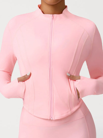 BUYCO Female Basic Zipper Pocket Jacket