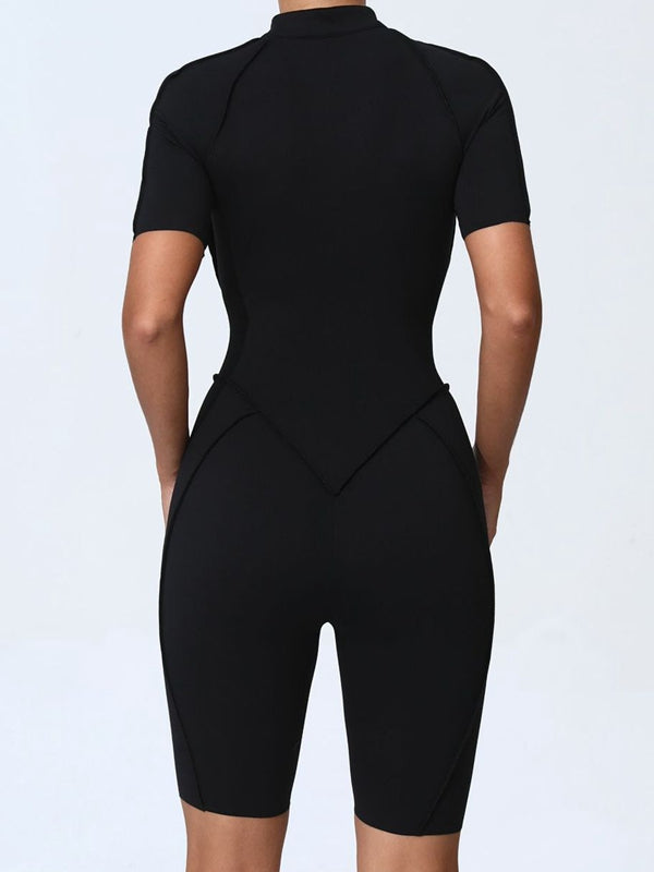 BUYCO Female Fitted Zipper Fit Romper