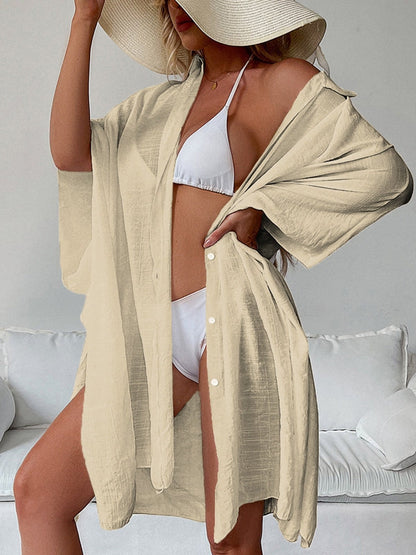 BUYCO Female Fitted Quick-dry Without Bikini Set Swimwear Cover-up