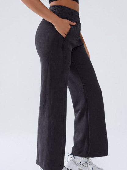 BUYCO Female Ribbed Pocket Casual Pants