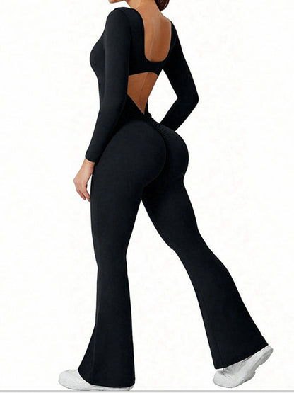 BUYCO Female Long Sleeves Flare Jumpsuit
