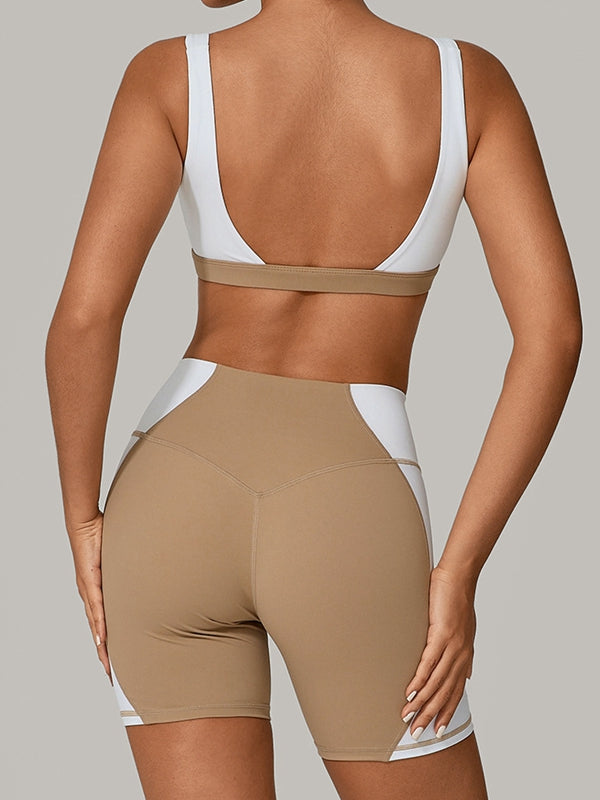 BUYCO Female Contrast Color Short Tracksuit