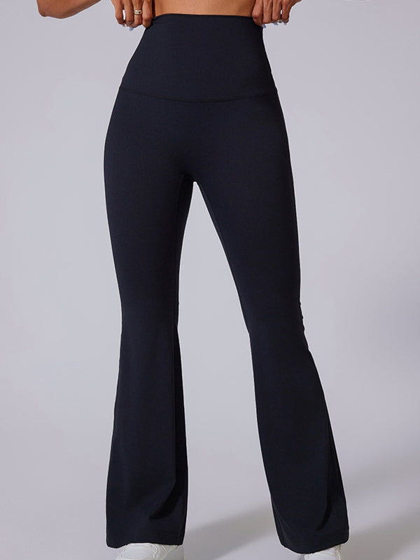 BUYCO Female Super High-rise Ruched Back Flare Leggings