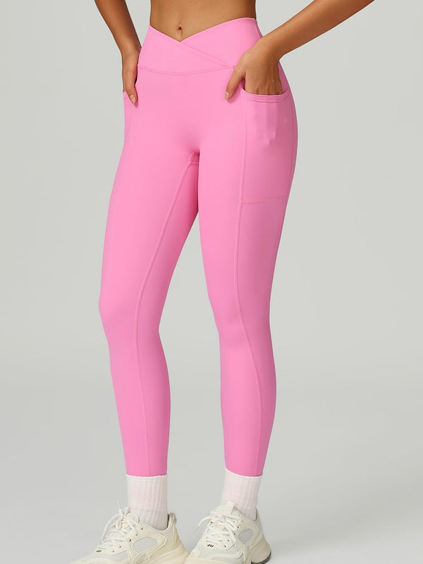 BUYCO Female V shape-waist Pocket Leggings