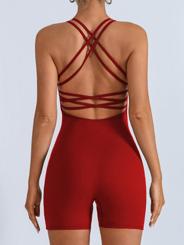 BUYCO Female Unique Cross Back Romper