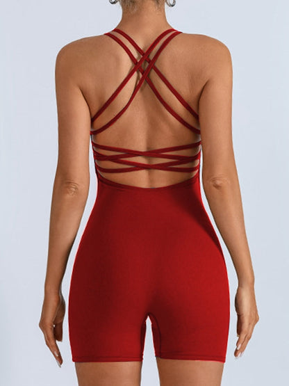 BUYCO Female Unique Cross Back Romper