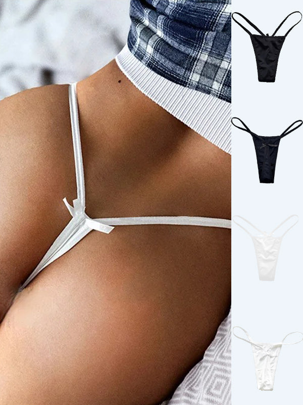 BUYCO Female Fitted Solid Color T-back Panties